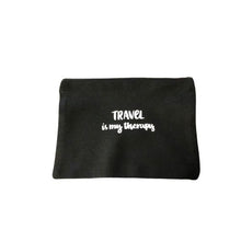 Load image into Gallery viewer, Travel is my Therapy cosmetic-toiletry-makeup-travel bag 