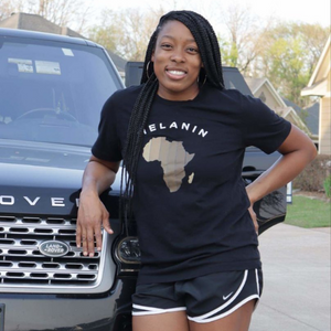 African Melanin tshirt | Crowned by Jelani  tee ladies and unisex sizes