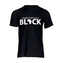 Load image into Gallery viewer, Unapologetically Black tshirt | Crowned by Jelani tee ladies and unisex sizes