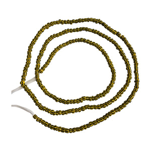 Brown/Yellow waist beads (med)