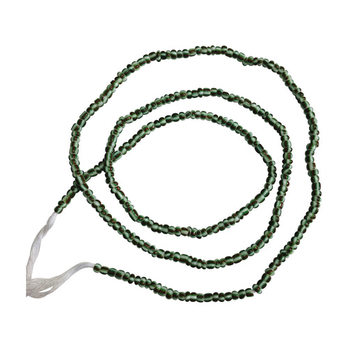 Green/Red/White waist beads(med)