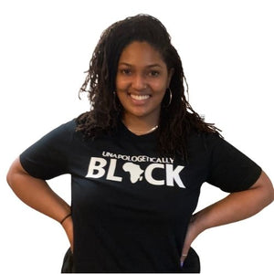 Unapologetically Black tshirt | Crowned by Jelani tee ladies and unisex sizes